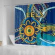 Parramatta Shower Curtain Eels Indigenous K4 | Lovenewzealand.co