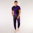 LoveNewZealand Clothing - Polynesian Tattoo Style Tiki - Purple Version T-Shirt and Jogger Pants A7 | LoveNewZealand