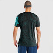 LoveNewZealand Clothing - (Custom) Polynesian Tattoo Style - Cyan Version T-Shirt A7