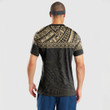 LoveNewZealand Clothing - Polynesian Tattoo Style - Gold Version T-Shirt A7