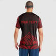 LoveNewZealand Clothing - (Custom) Polynesian Tattoo Style Flower - Red Version T-Shirt A7