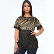 LoveNewZealand Clothing - (Custom) Polynesian Tattoo Style - Gold Version T-Shirt A7