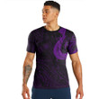 LoveNewZealand Clothing - Polynesian Tattoo Style Hook - Purple Version T-Shirt A7