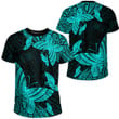 LoveNewZealand Clothing - Polynesian Tattoo Style Butterfly Special Version - Cyan Version T-Shirt A7 | LoveNewZealand