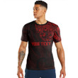 LoveNewZealand Clothing - (Custom) Polynesian Tattoo Style - Red Version T-Shirt A7