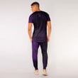 LoveNewZealand Clothing - Polynesian Tattoo Style Tatau - Purple Version T-Shirt and Jogger Pants A7