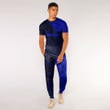 LoveNewZealand Clothing - (Custom) Polynesian Tattoo Style - Blue Version T-Shirt and Jogger Pants A7 | LoveNewZealand