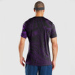LoveNewZealand Clothing - (Custom) Polynesian Tattoo Style Mask Native - Purple Version T-Shirt A7