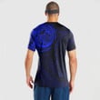 LoveNewZealand Clothing - (Custom) Special Polynesian Tattoo Style - Blue Version T-Shirt A7