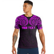 LoveNewZealand Clothing - (Custom) Polynesian Tattoo Style - Pink Version T-Shirt A7