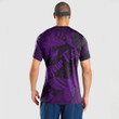 LoveNewZealand Clothing - (Custom) Polynesian Tattoo Style Butterfly Special Version - Purple Version T-Shirt A7
