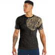 LoveNewZealand Clothing - Polynesian Tattoo Style Snake - Gold Version T-Shirt A7