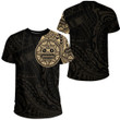 LoveNewZealand Clothing - Polynesian Tattoo Style Sun - Gold Version T-Shirt A7 | LoveNewZealand