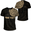LoveNewZealand Clothing - (Custom) Polynesian Tattoo Style - Gold Version T-Shirt A7 | LoveNewZealand