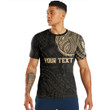 LoveNewZealand Clothing - (Custom) Polynesian Tattoo Style - Gold Version T-Shirt A7