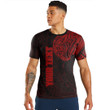 LoveNewZealand Clothing - (Custom) Polynesian Tattoo Style Snake - Red Version T-Shirt A7