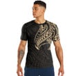 LoveNewZealand Clothing - Polynesian Tattoo Style Tatau - Gold Version T-Shirt A7