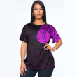 LoveNewZealand Clothing - Polynesian Tattoo Style Turtle - Pink Version T-Shirt A7