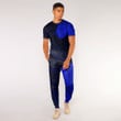 LoveNewZealand Clothing - Polynesian Tattoo Style Turtle - Blue Version T-Shirt and Jogger Pants A7 | LoveNewZealand