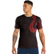 LoveNewZealand Clothing - Polynesian Tattoo Style Hook - Red Version T-Shirt A7