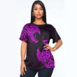 LoveNewZealand Clothing - Polynesian Tattoo Style Tatau - Pink Version T-Shirt A7
