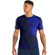 LoveNewZealand Clothing - Polynesian Tattoo Style Horse - Blue Version T-Shirt A7