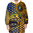 LoveNewZealand Clothing - Parramatta Eels Polynesian Tattoo Style Oodie Blanket Hoodie A7 | LoveNewZealand