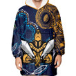 LoveNewZealand Clothing - (Custom) Gold Coast Titans Polynesian Tattoo Style Oodie Blanket Hoodie A7 | LoveNewZealand