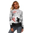 1sttheworld Clothing - New Zealand Anzac Lest We Forget Remebrance Day White Women's Stretchable Turtleneck Top A31