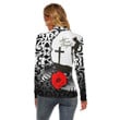 1sttheworld Clothing - Anzac Day Poppy Remembrance Women's Stretchable Turtleneck Top A31