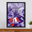 1sttheworld Canvas - New Zealand Anzac Fern And Camouflage Framed Wrapped Canvas A31