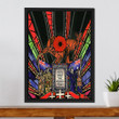 1sttheworld Canvas - Anzac Day Lest We Forget Australia & New Zealand Framed Wrapped Canvas A31