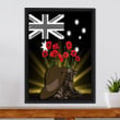 1sttheworld Canvas - Anzac Day Hat & Boots Framed Wrapped Canvas A31