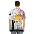 1sttheworld Clothing - Anzac Day Lest We Forget Camouflage & Poppy Hawaii Shirt A31
