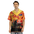1sttheworld Clothing - (Custom) Australia Anzac Lest We Forget 2022 - Orange Hawaii Shirt A31