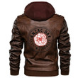 Love New Zealand Clothing - Anzac Day Lest We Forget and Poppy Flower Leather Jacket A35