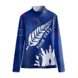 1sttheworld Clothing - (Custom) Australia Anzac Camouflage Mix Fern Women's Stand-up Collar T-shirt A31