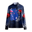 1sttheworld Clothing - New Zealand Anzac Day Poppy Women's Stand-up Collar T-shirt A31