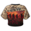lovenewzealand Clothing - Anzac Day Camouflage - Croptop T-shirt A95 | lovenewzealand