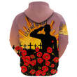 lovenewzealand Clothing - Anzac Day Poppy - Hoodie A95 | lovenewzealand
