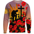 lovenewzealand Clothing - Anzac Day Poppy - Sweatshirts A95 | lovenewzealand