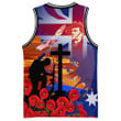 lovenewzealand Clothing - Anzac Day Soldier - Basketball Jersey A95 | lovenewzealand