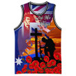 lovenewzealand Clothing - Anzac Day Soldier - Basketball Jersey A95 | lovenewzealand