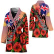 Love New Zealand Clothing - Anzac Day Poppys - Bath Robe A95 | Love New Zealand