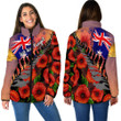 Love New Zealand Clothing - Anzac Day Poppys - Women Padded Jacket A95 | Love New Zealand