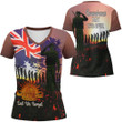 Love New Zealand Clothing - Anzac Day Soldier Australian - V-neck T-shirt A95 | Love New Zealand
