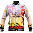 Love New Zealand Clothing - Anzac Day Australia Poppy - Baseball Jackets A95 | Love New Zealand