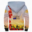 Love New Zealand Clothing - Anzac Day Australia Poppy - Sherpa Hoodies A95 | Love New Zealand