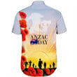 Love New Zealand Clothing - Anzac Day Australia Poppy - Short Sleeve Shirt A95 | Love New Zealand