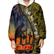 Love New Zealand Clothing - Anzac Day Camouflage Soldier New Zealand - Oodie Blanket Hoodie A95 | Love New Zealand